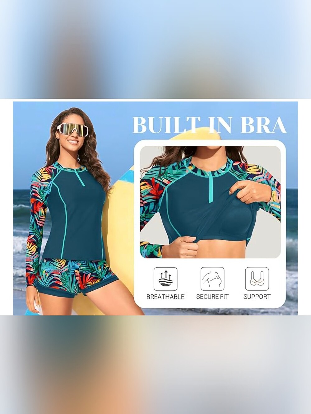 Daci Long Sleeve Rash Guard Set #1450 - Picture 12 of 13